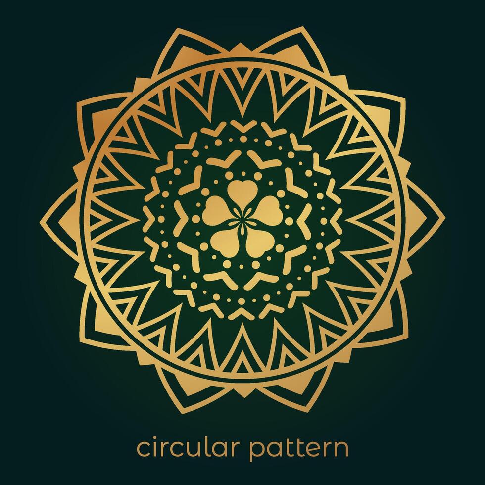 luxury mandala pattern background, circular pattern vector design