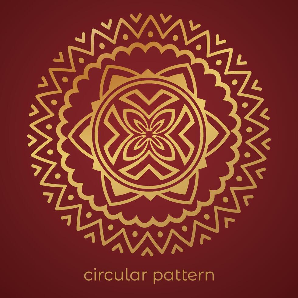 luxury mandala pattern background, circular pattern vector design