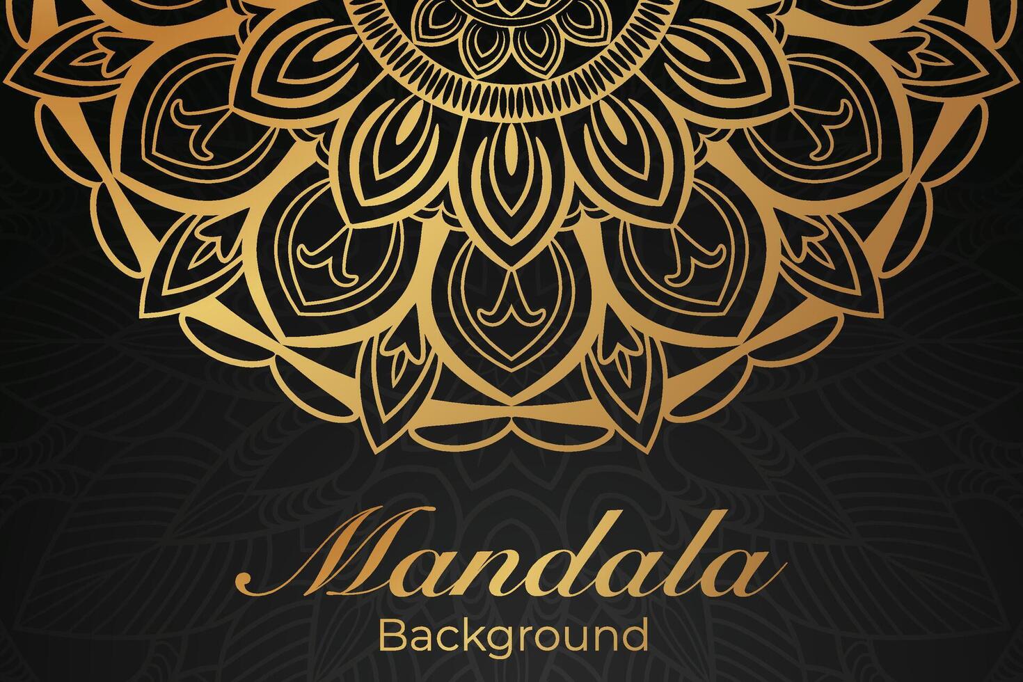 Luxurious mandala pattern background, luxury mandala invitation greeting card design, circular pattern vector design,