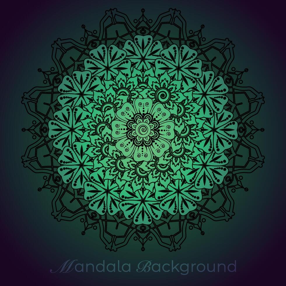 lujo mandala modelo fondo, circular modelo vector diseño