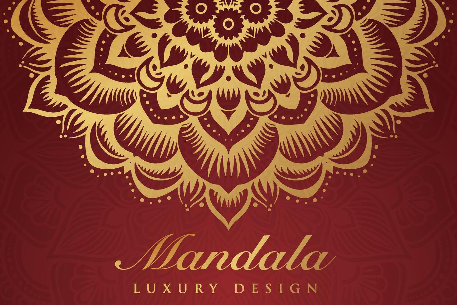 Luxurious mandala pattern background, luxury mandala invitation greeting card design, circular pattern vector design,