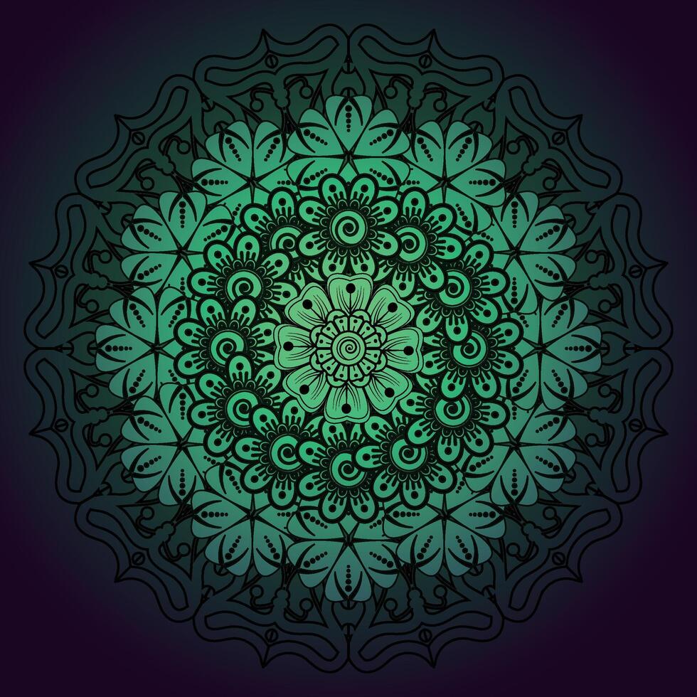 luxury mandala pattern background, circular pattern vector design