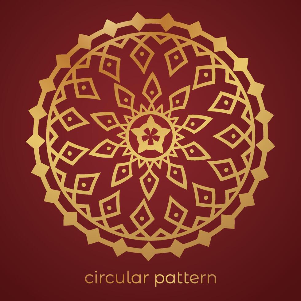 luxury mandala pattern background, circular pattern vector design