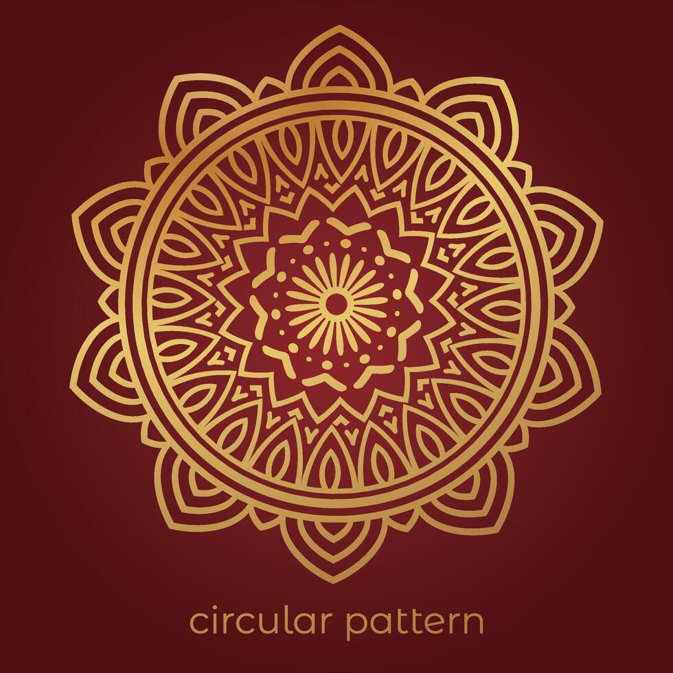 luxury mandala pattern background, circular pattern vector design