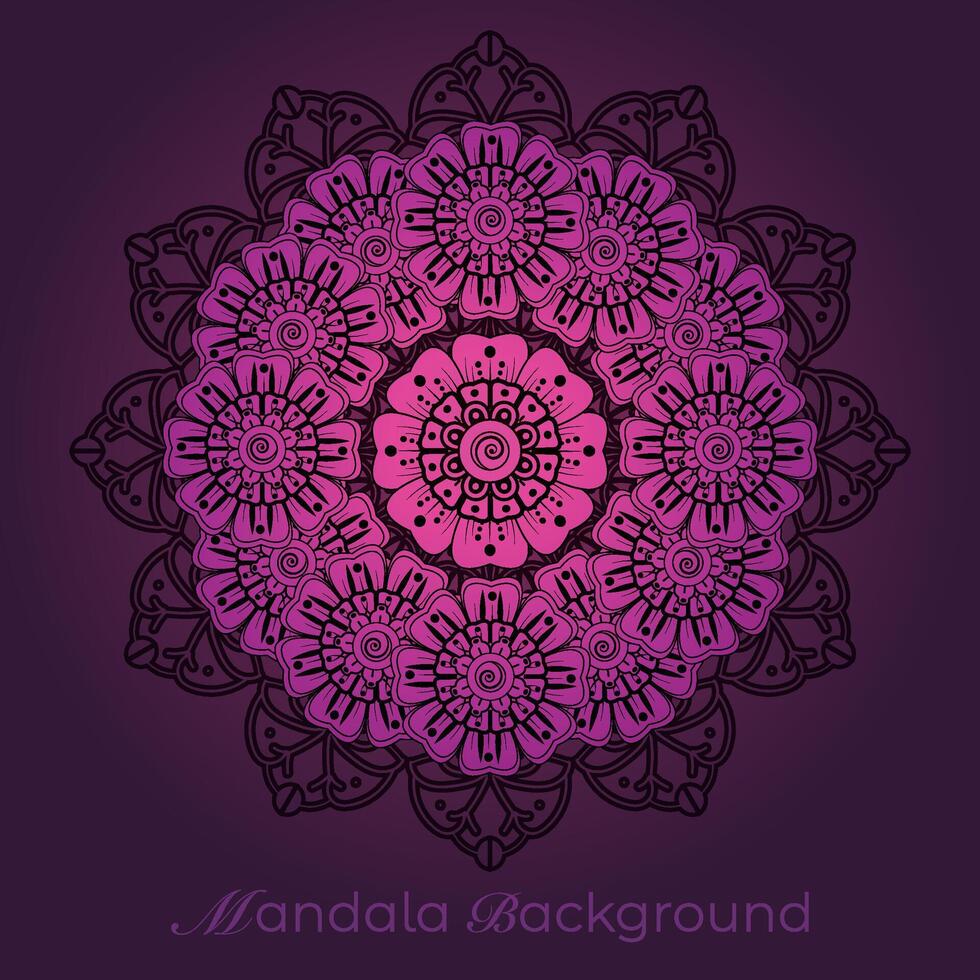 luxury mandala pattern background, circular pattern vector design