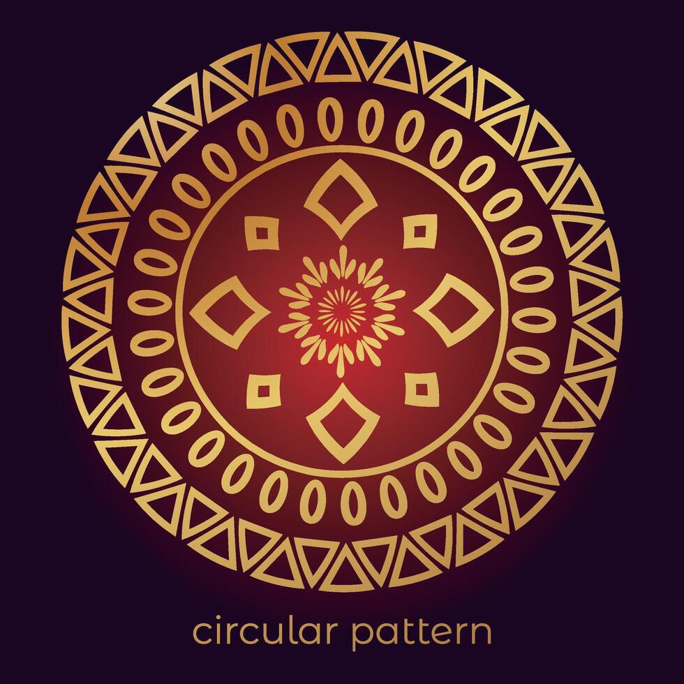 luxury mandala pattern background, circular pattern vector design