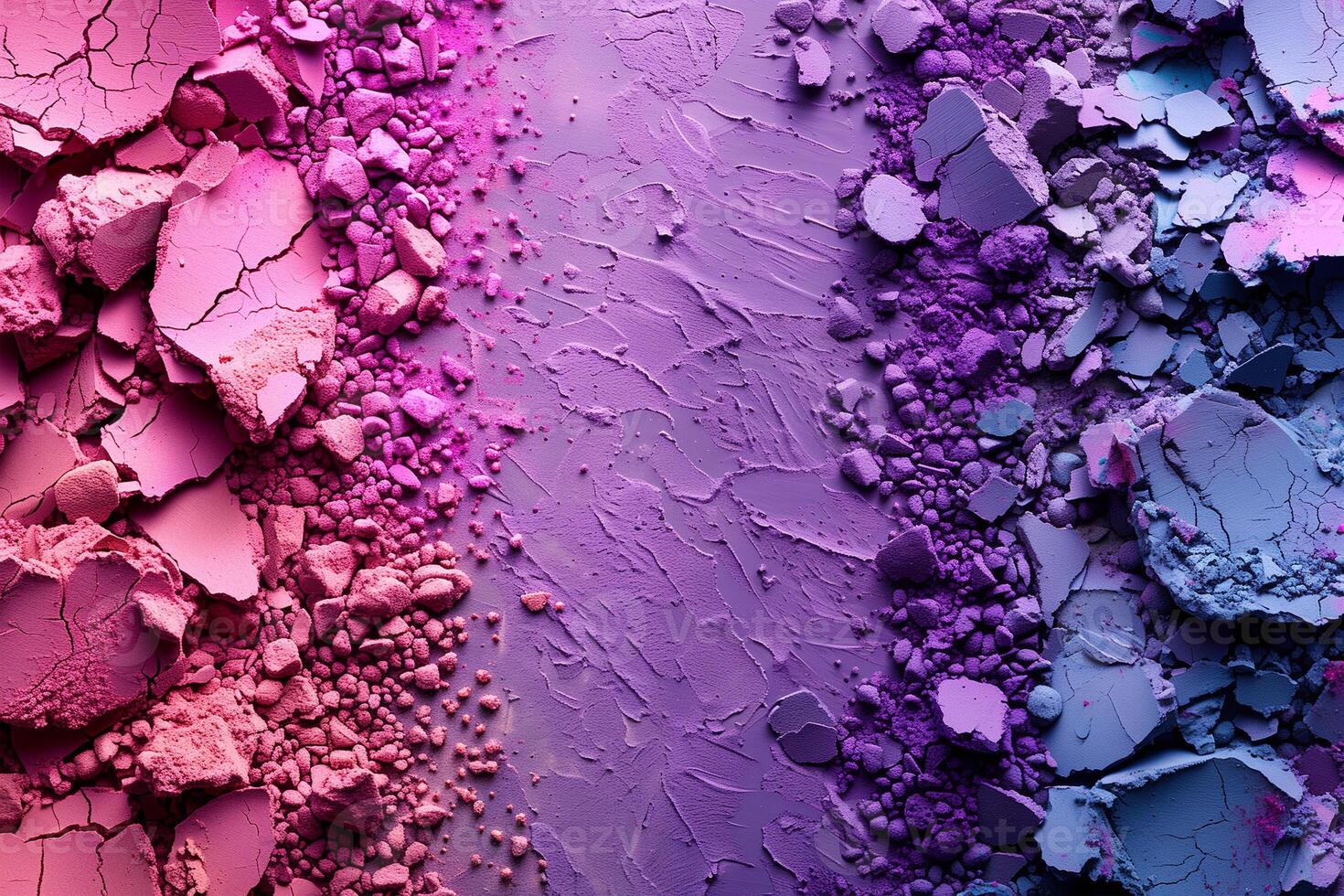 AI generated Detailed view of two distinct hues of paint, showcasing vibrant colors and textures, Holi Festival of Colors, copy space photo