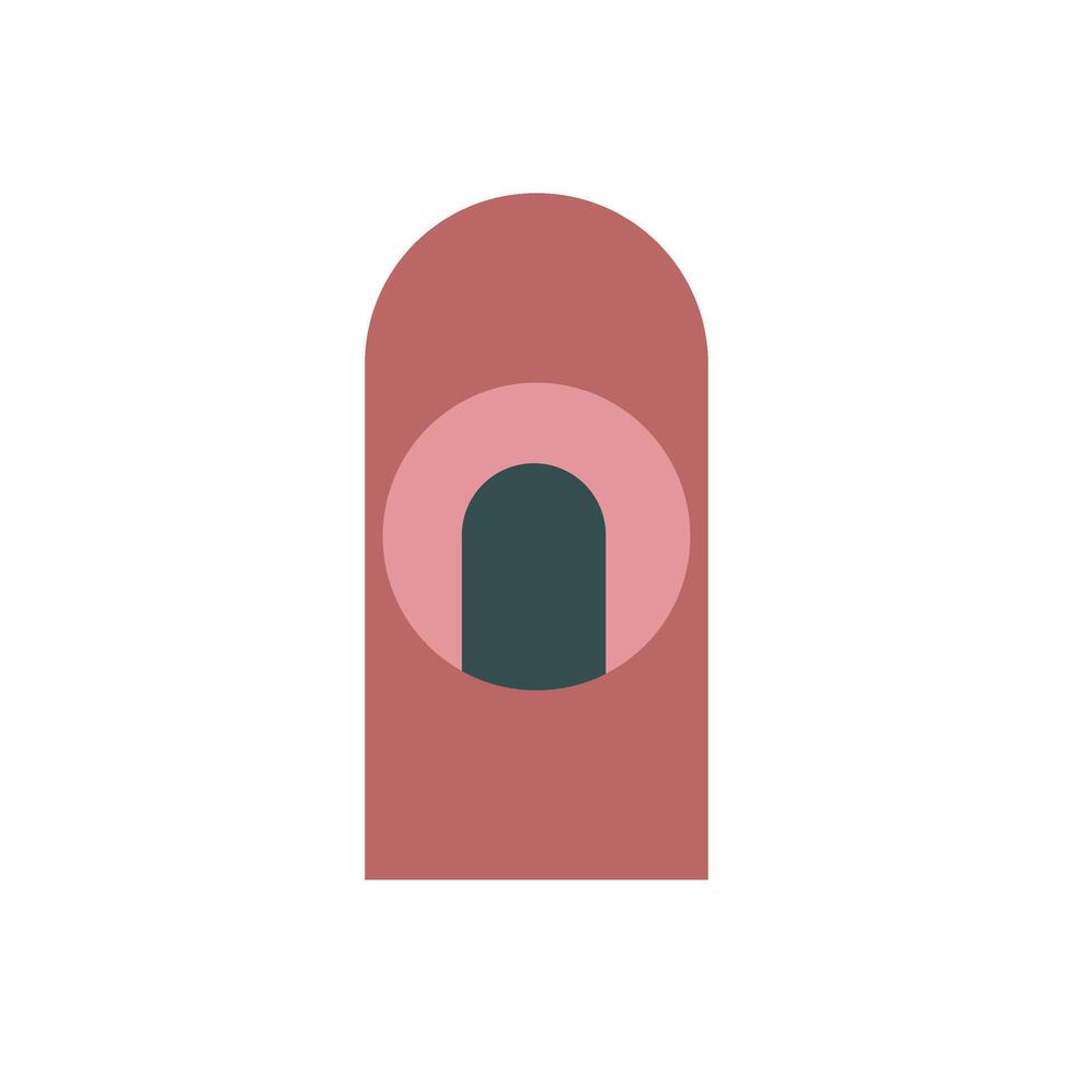 arch curve minimal blob shape vector background