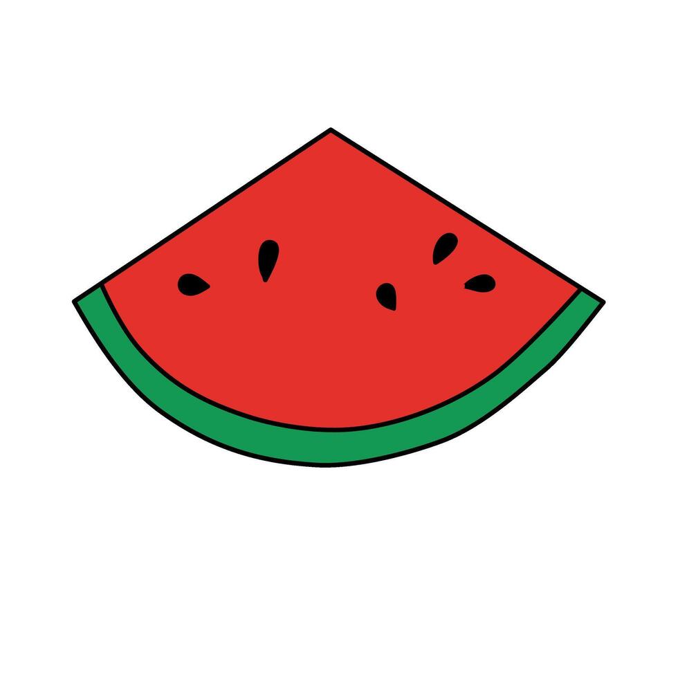watermelon summer fruit vector illustration