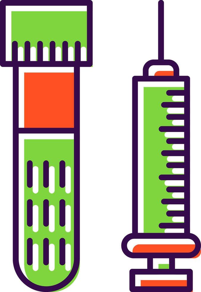 Injection Filled  Icon vector