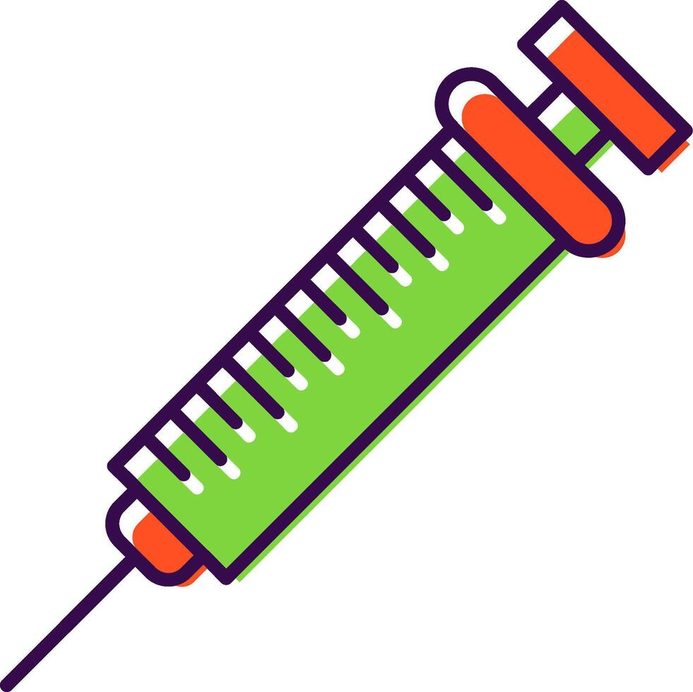 Injection Filled  Icon vector
