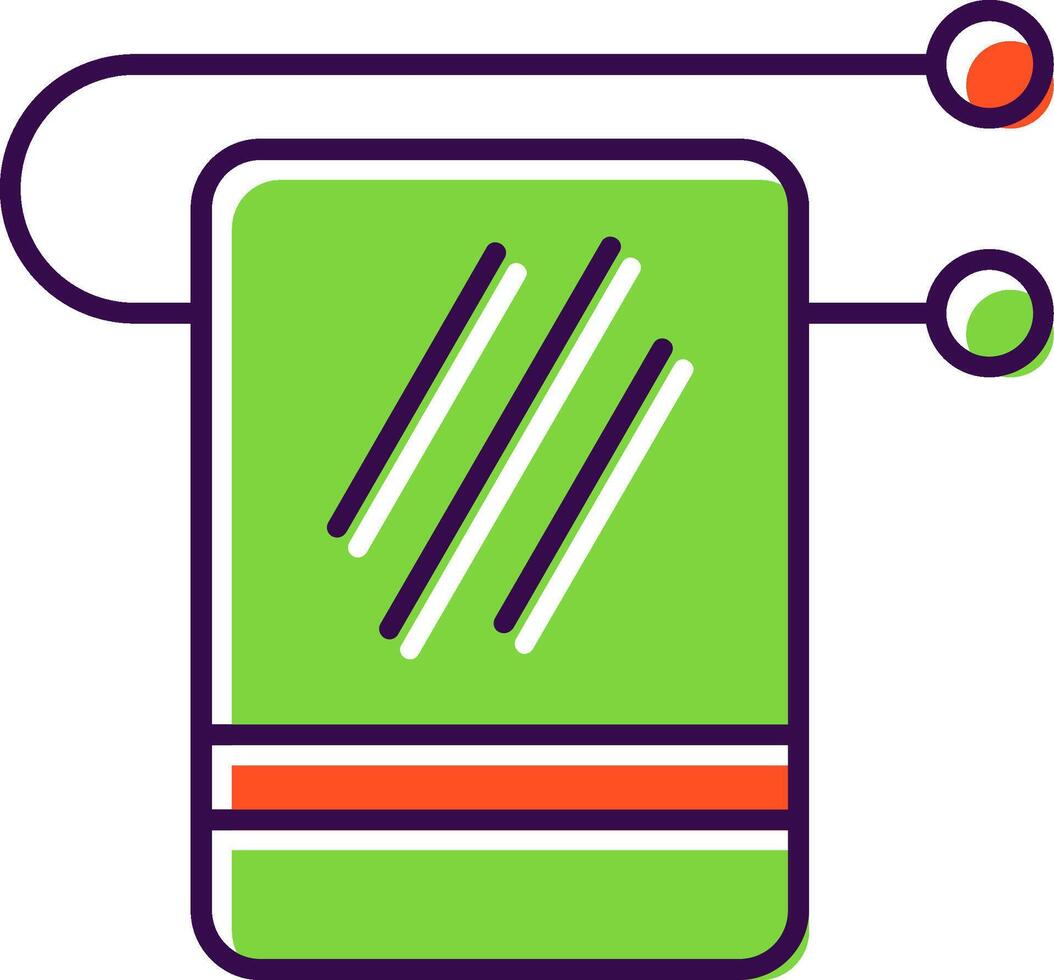 Towel Rack Filled  Icon vector