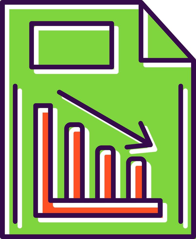 Document Filled  Icon vector