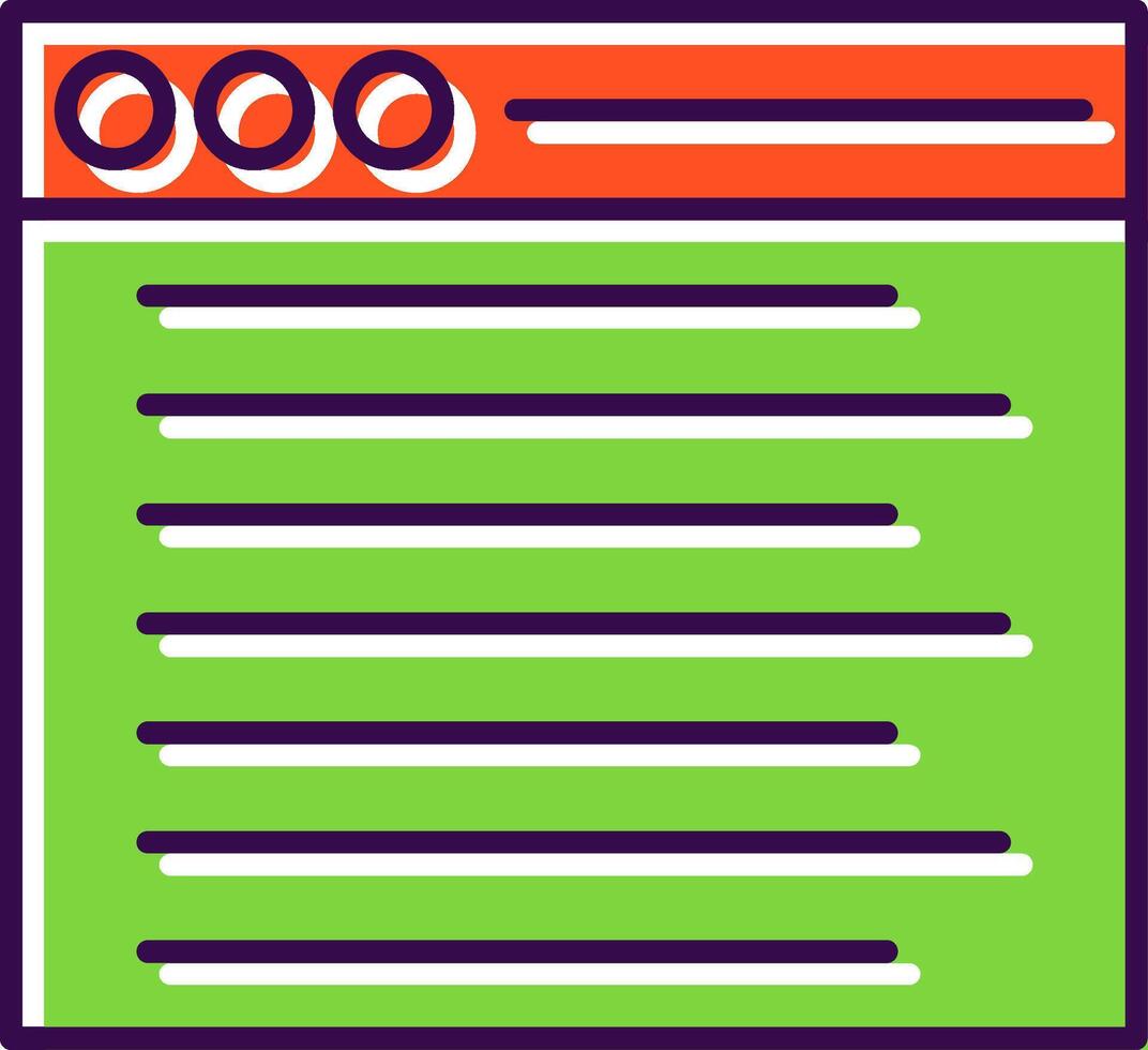 Web Filled  Icon vector