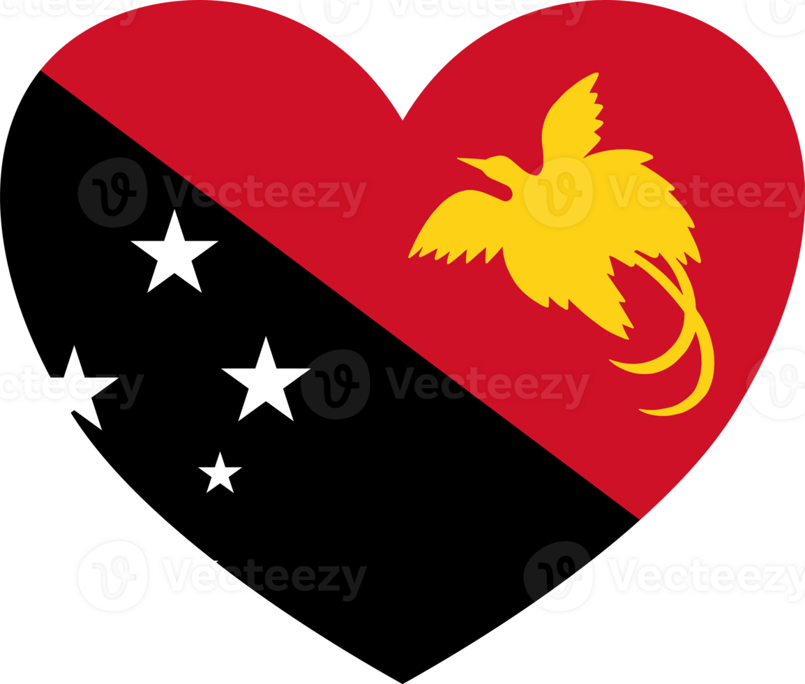 Papuasia nuevo Guinea corazón forma png