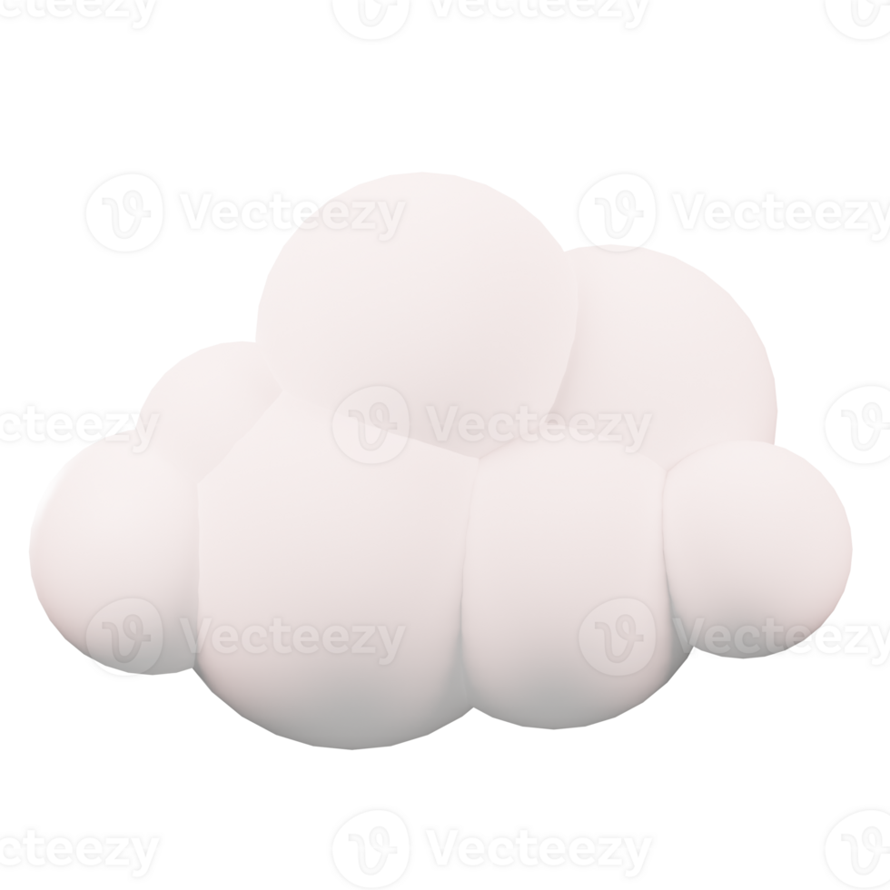 3d wolk geven png