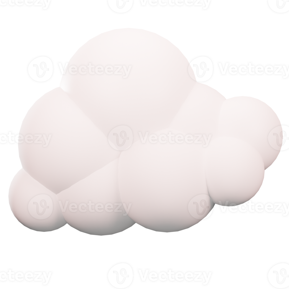 3d wolk geven png