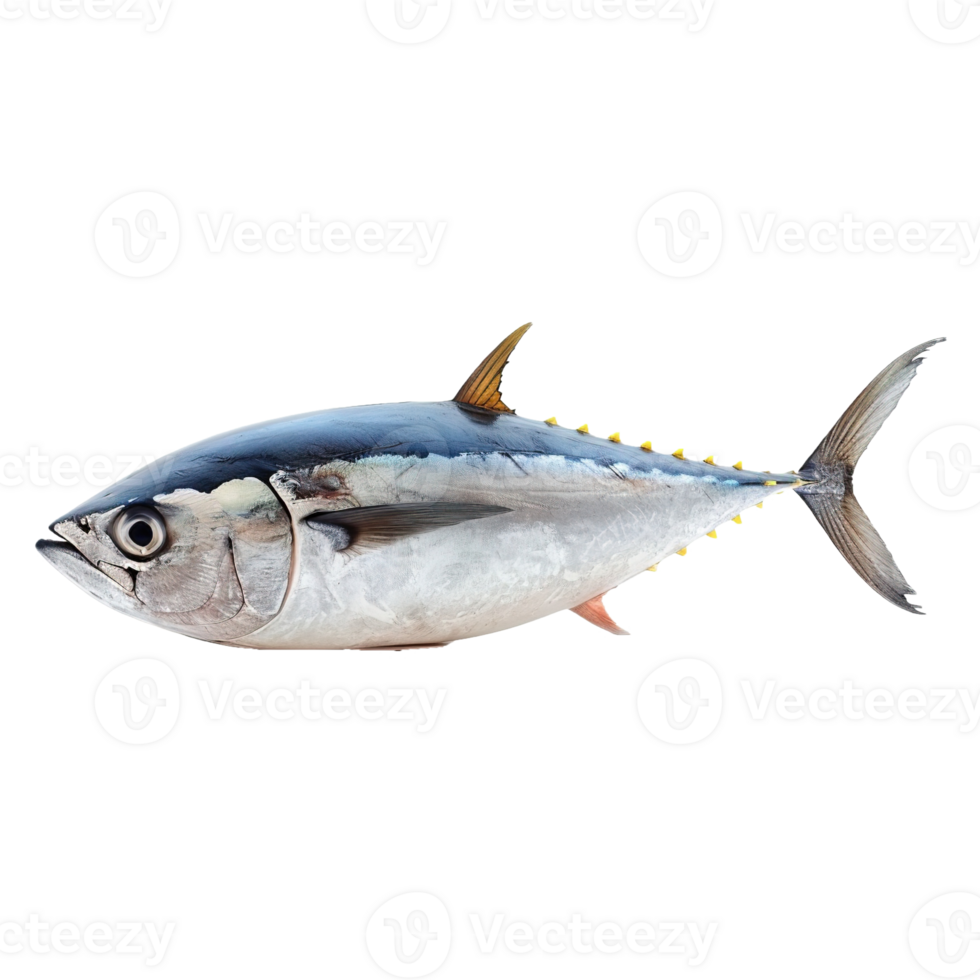 AI generated Tuna fish isolated on transparent background png