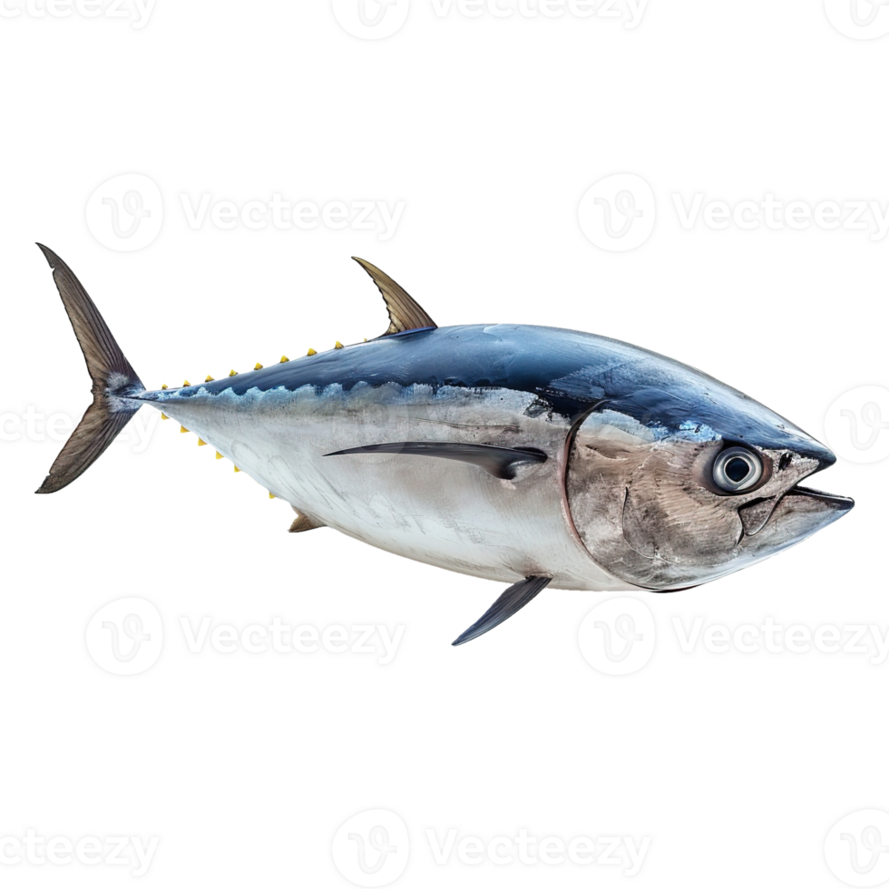 AI generated Tuna fish isolated on transparent background png