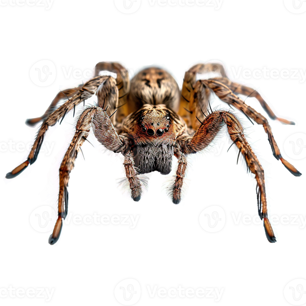 AI generated Jumping spider isolated on transparent background png