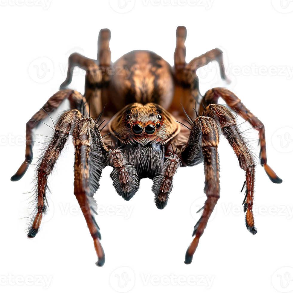 AI generated Jumping spider isolated on transparent background png