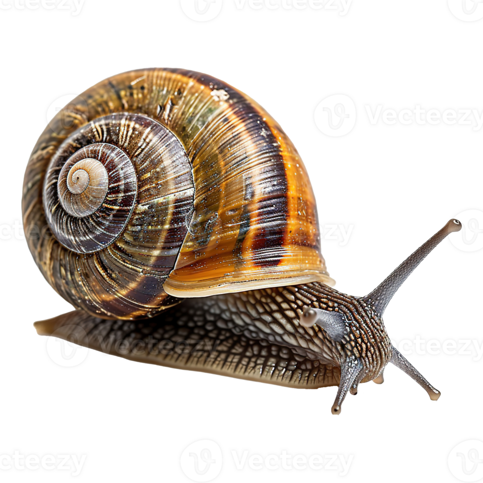 AI generated Snail isolated on transparent background png