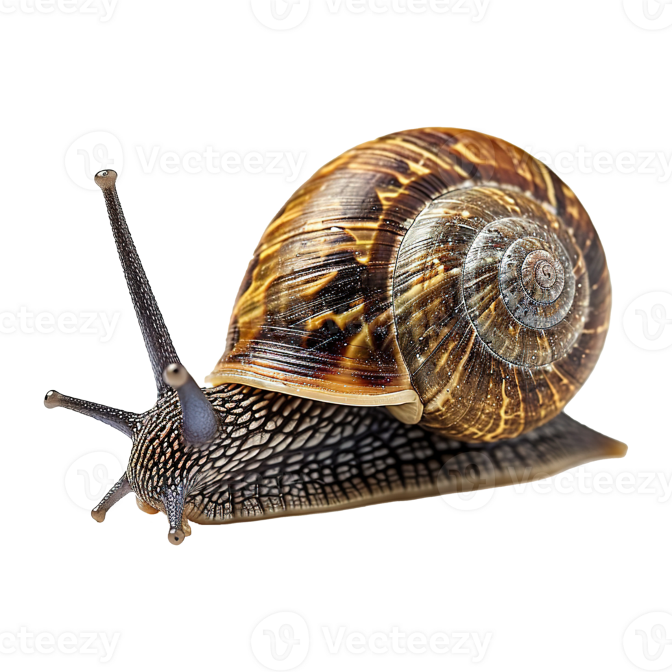 AI generated Snail isolated on transparent background png