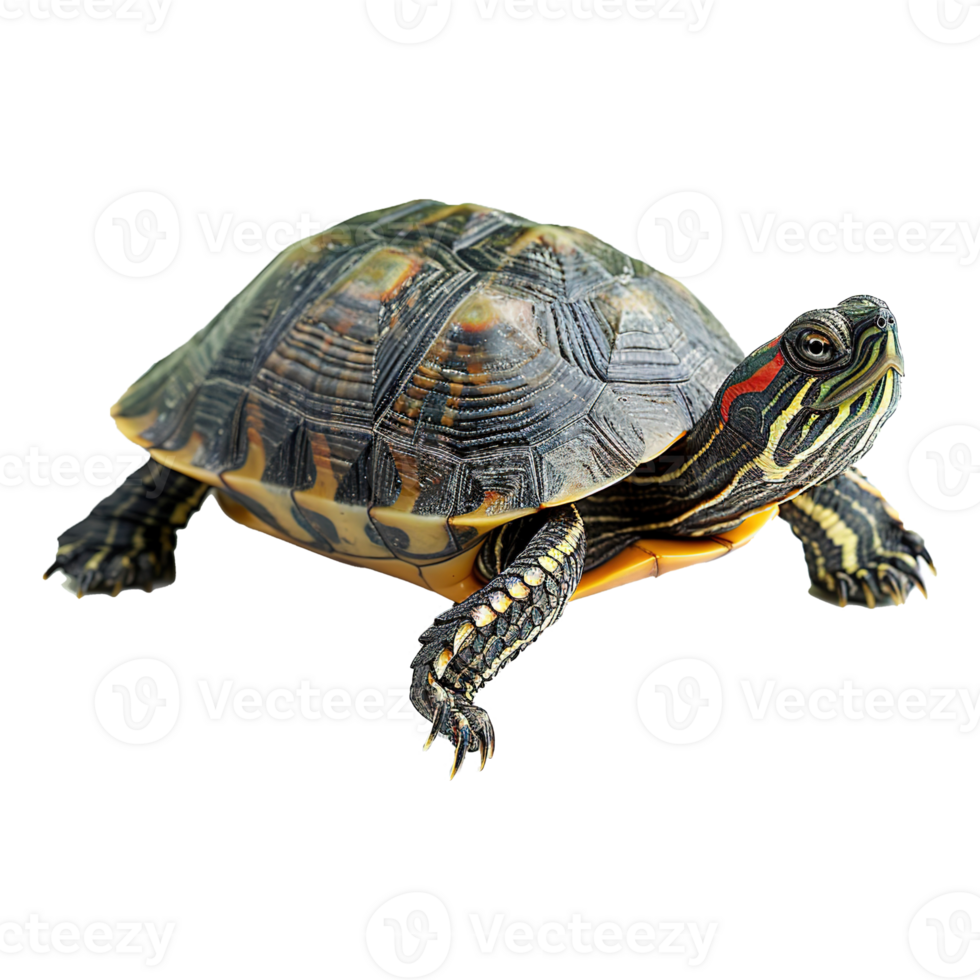 AI generated Turtle isolated on transparent background png