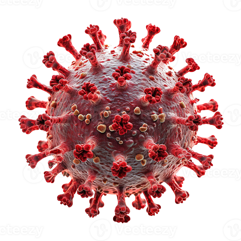 ai généré virus cellule isolé sur transparent Contexte png