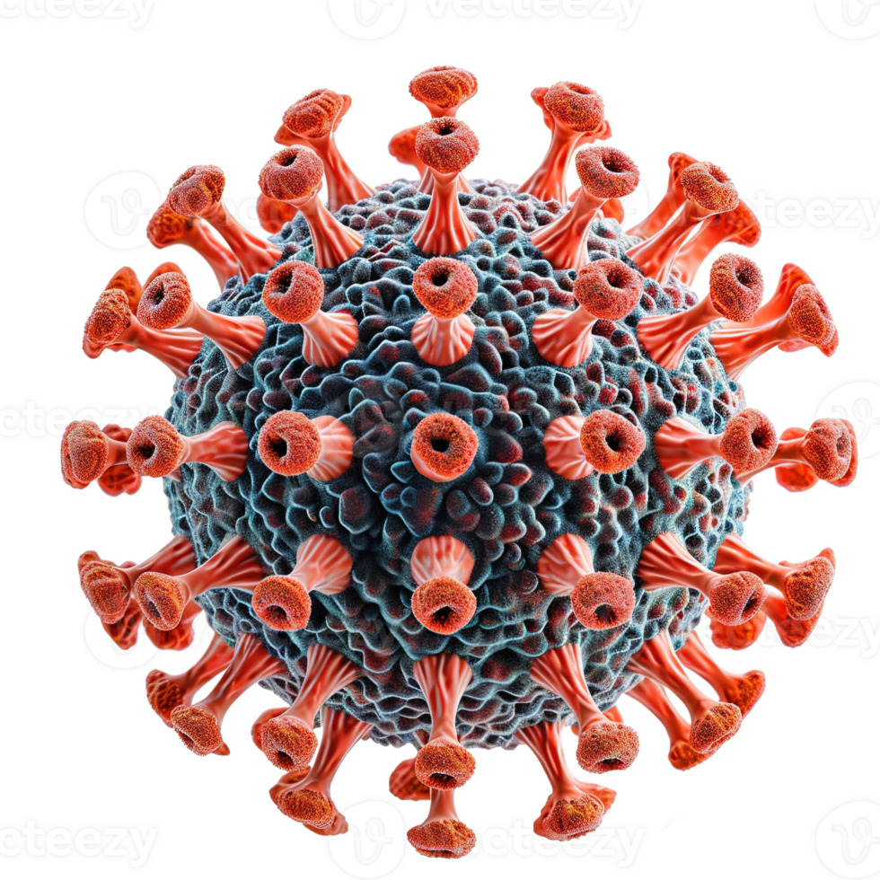 ai généré virus cellule isolé sur transparent Contexte png