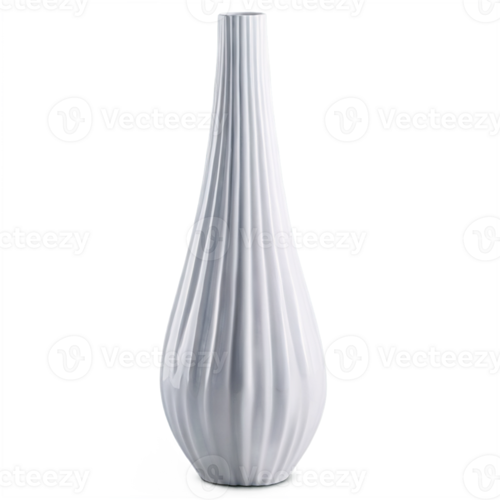 AI generated A beautiful and different vase with different shapes drawn on it png