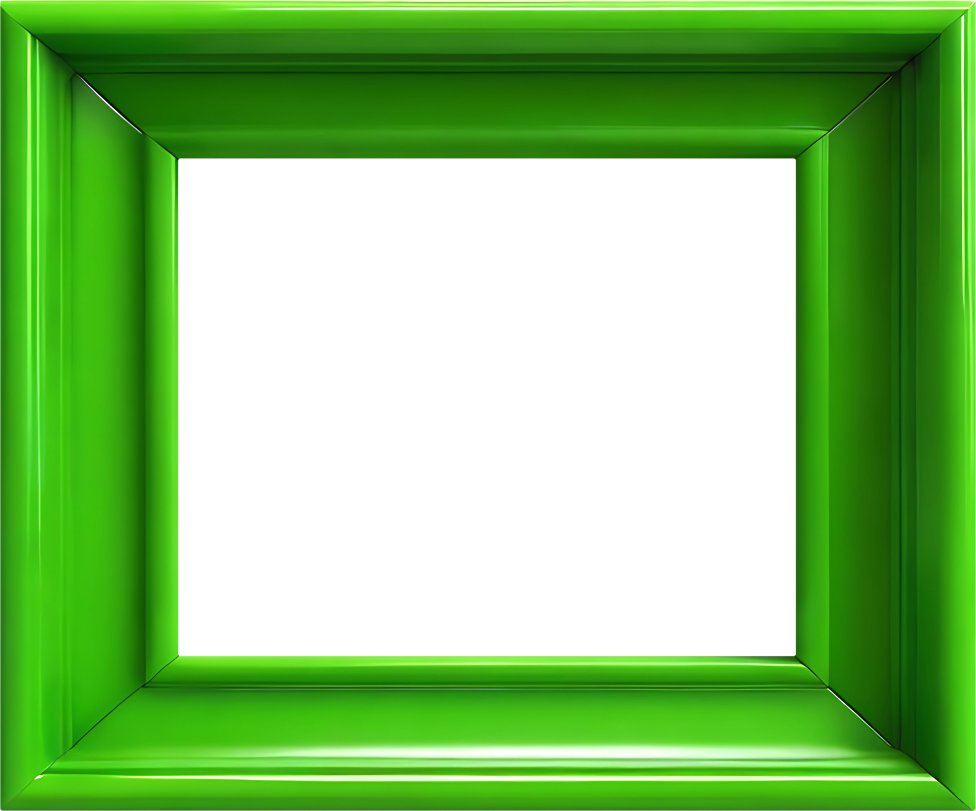 AI generated green frame on transparent background 42236201 PNG