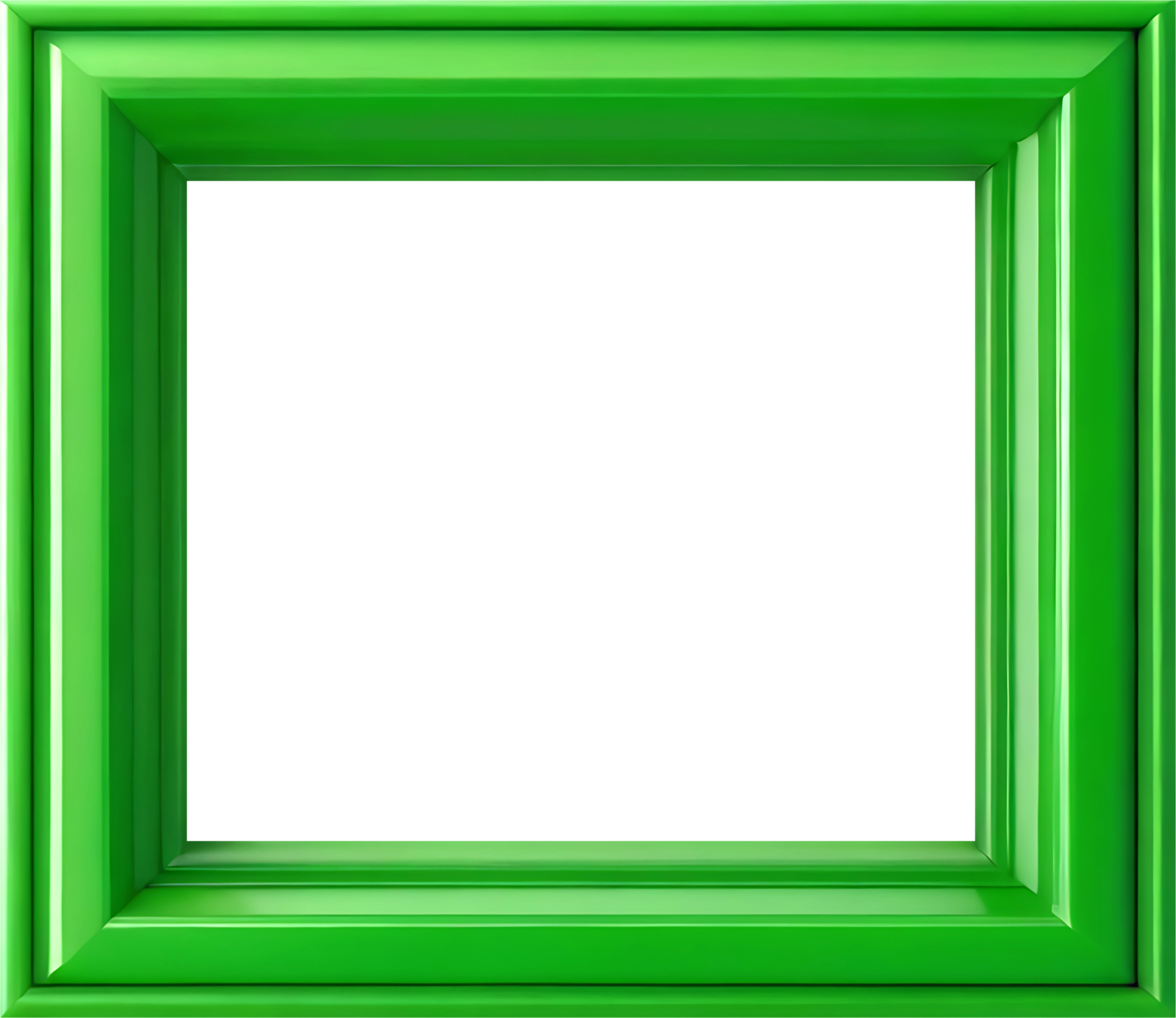 AI generated green frame on transparent background 42236212 PNG