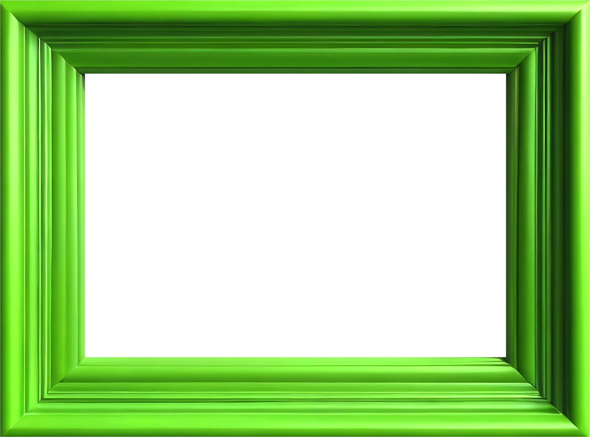 AI generated green frame on transparent background 42236226 PNG