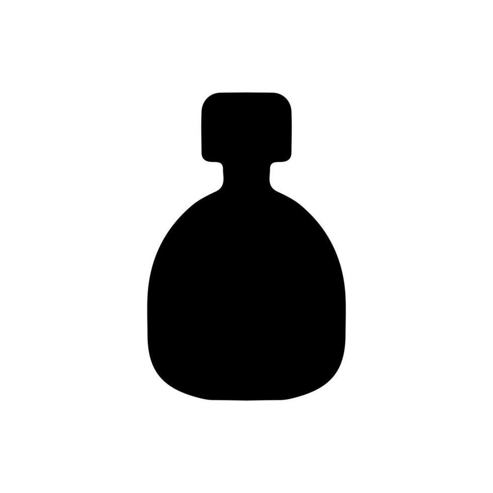 Condiment bottle silhouette icon design vector
