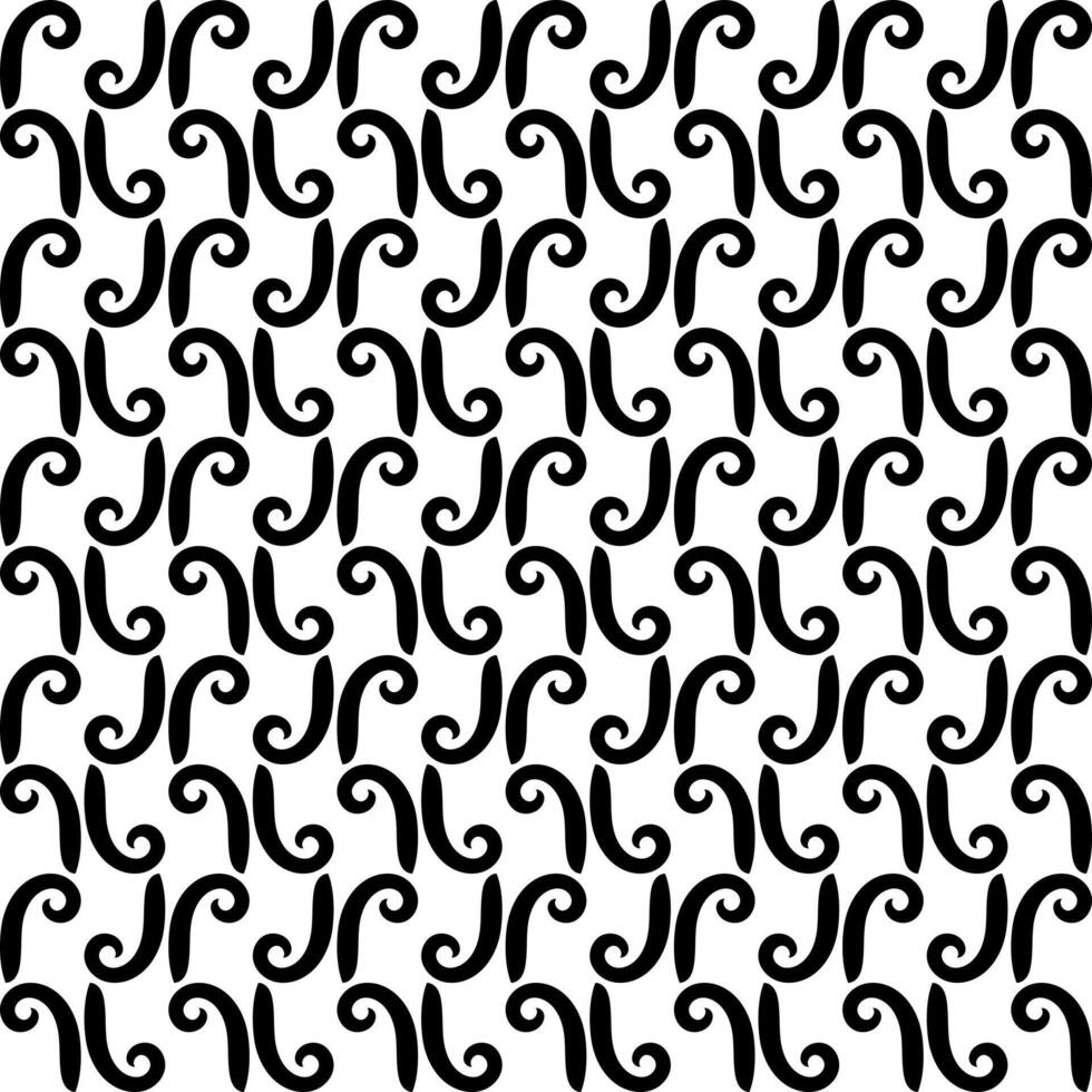 Swirl line decorative seamless pattern vector