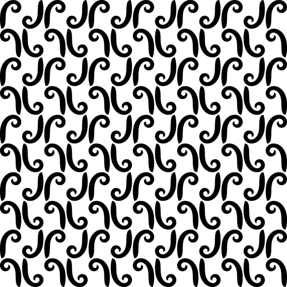 Swirl line decorative seamless pattern vector