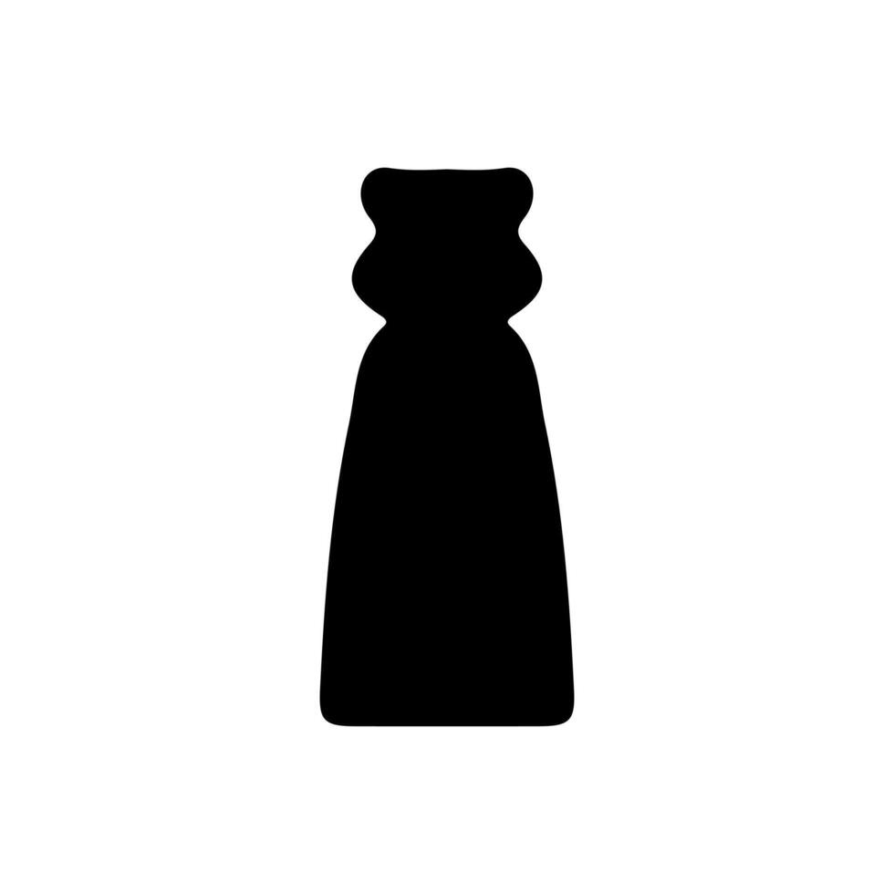 Condiment bottle silhouette icon design vector
