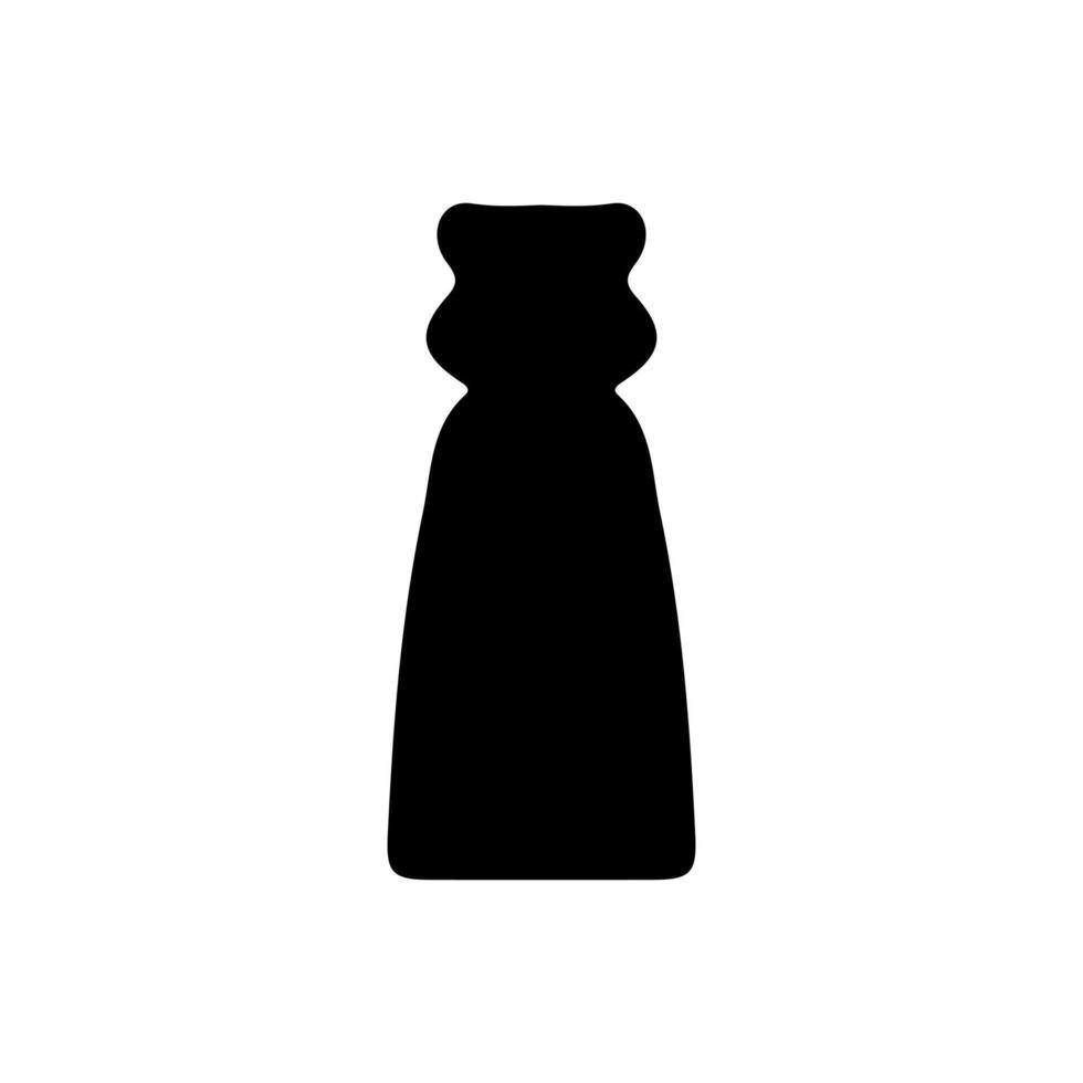 Condiment bottle silhouette icon design vector