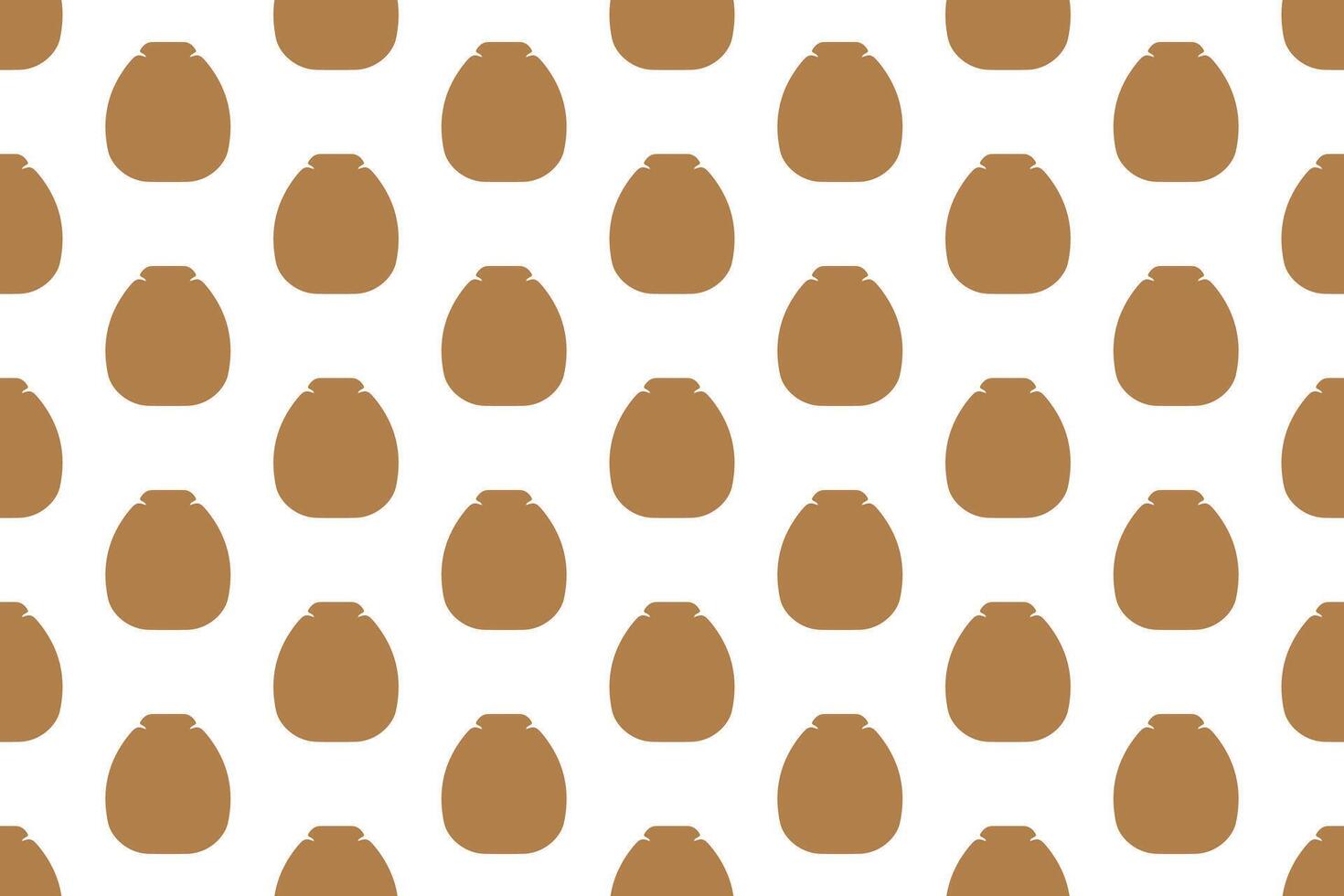 Clay pot seamless pattern design vector