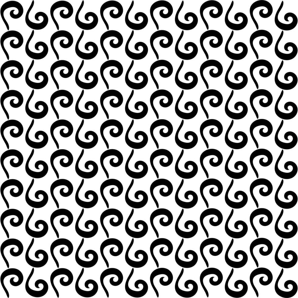 Swirl line decorative seamless pattern vector