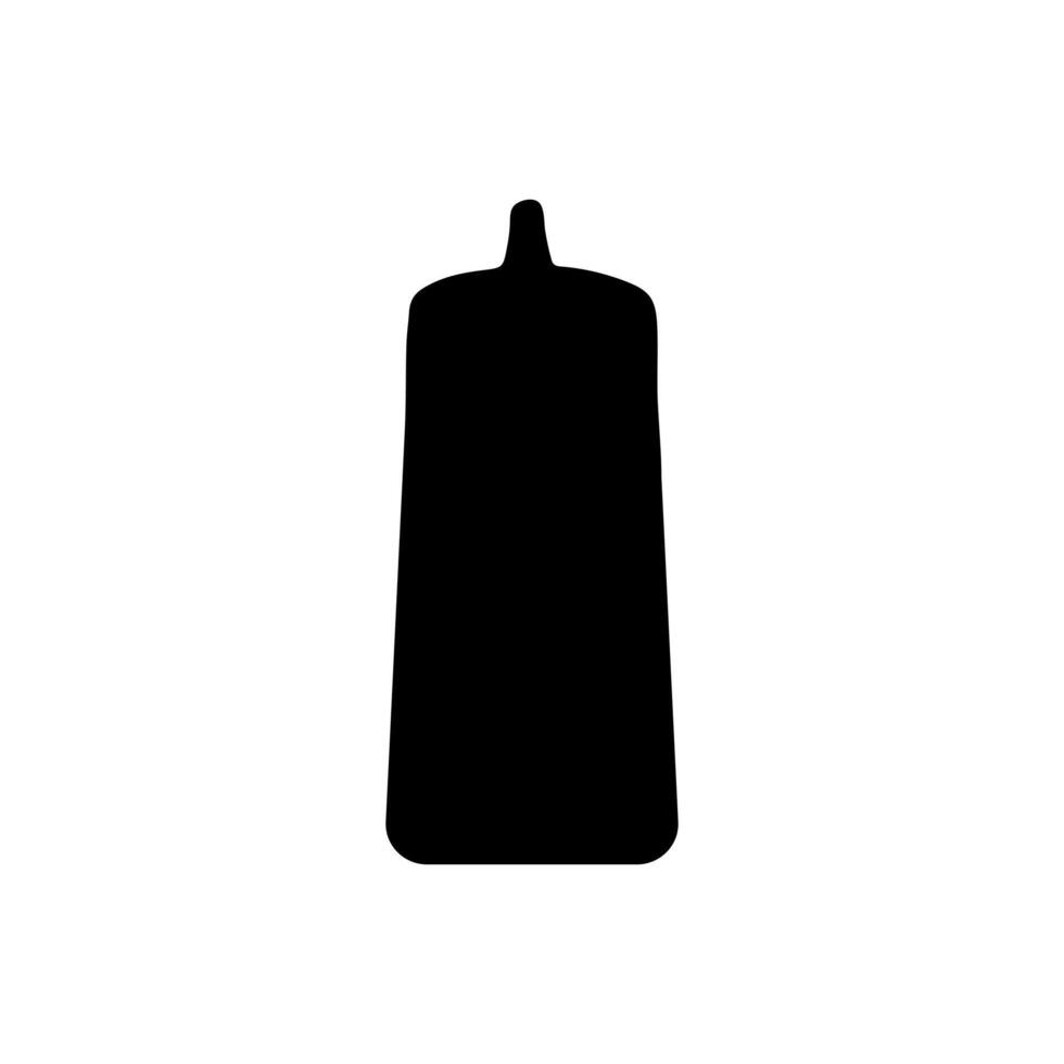 Sauce bottle silhouette icon design vector