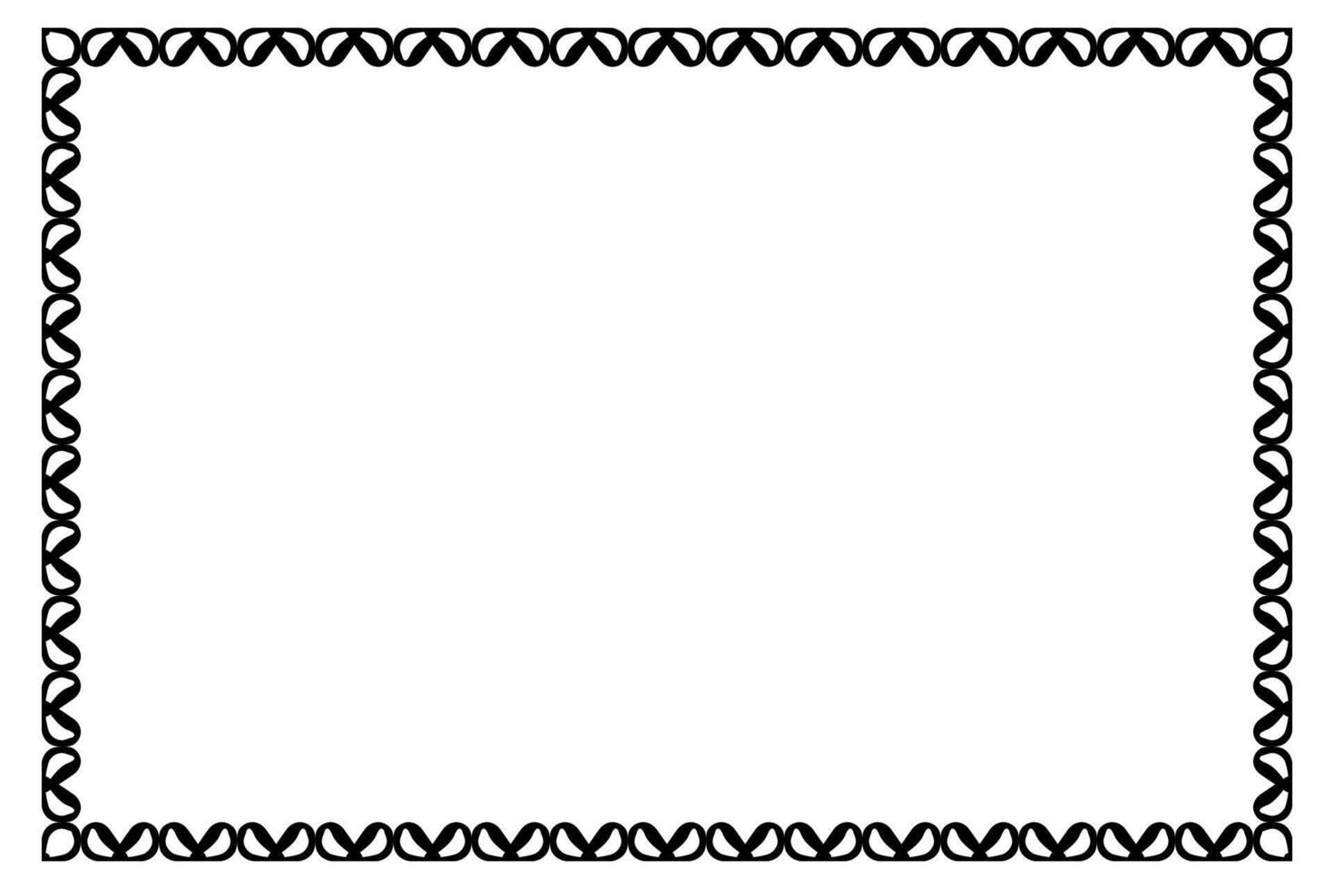Decorative abstract ornament border design vector