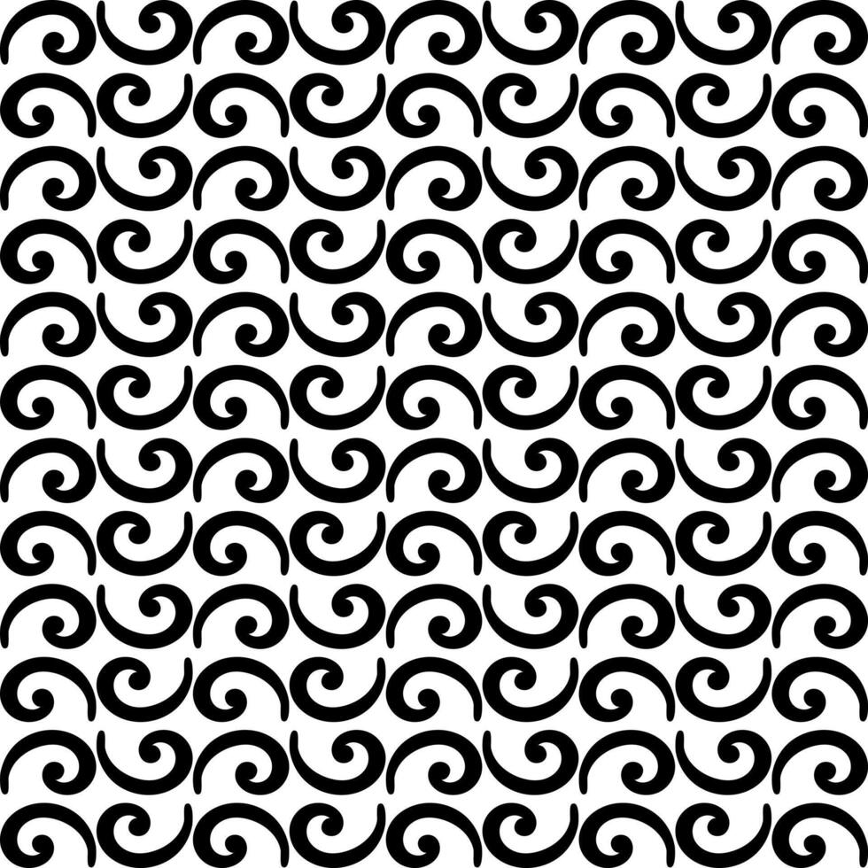 Swirl line decorative seamless pattern vector