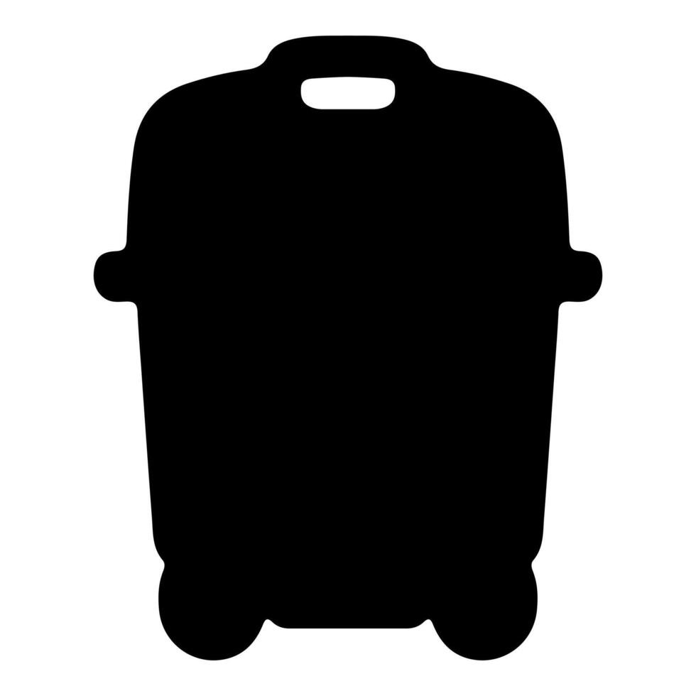 Trash can silhouette. Icon design vector