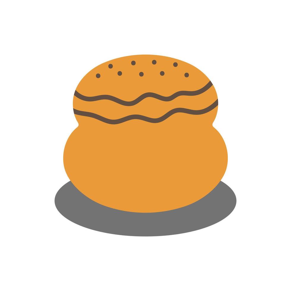 un pan icono diseño. comida vector