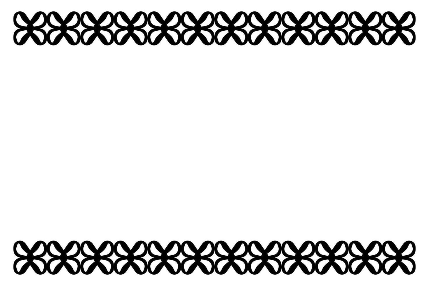 Decorative abstract ornament border design vector