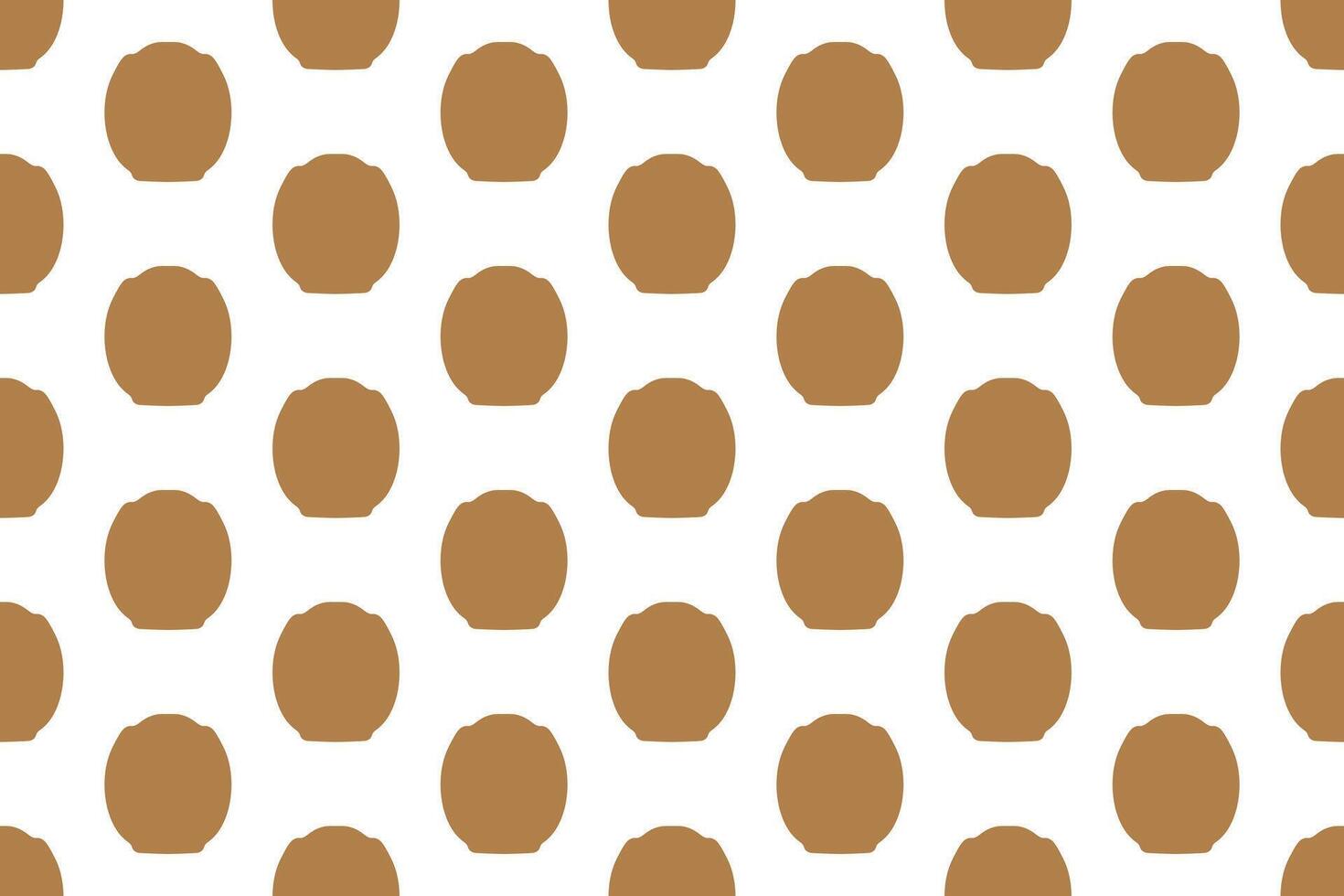 Clay pot seamless pattern design vector
