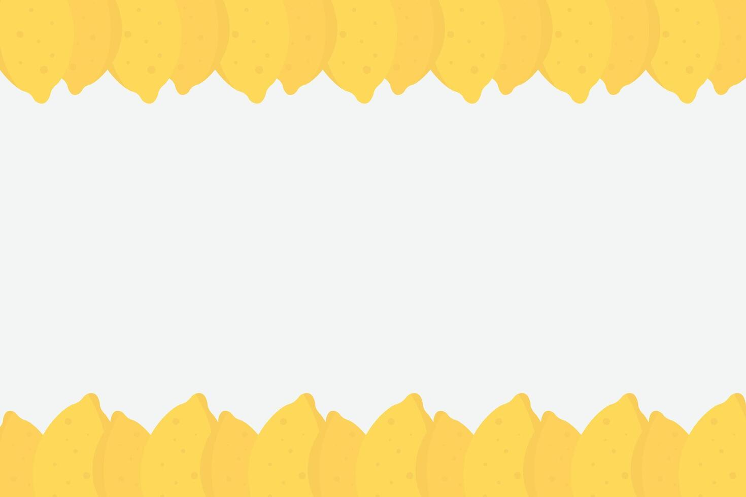 Fresh lemon frame. Fruit citrus lemons border vector