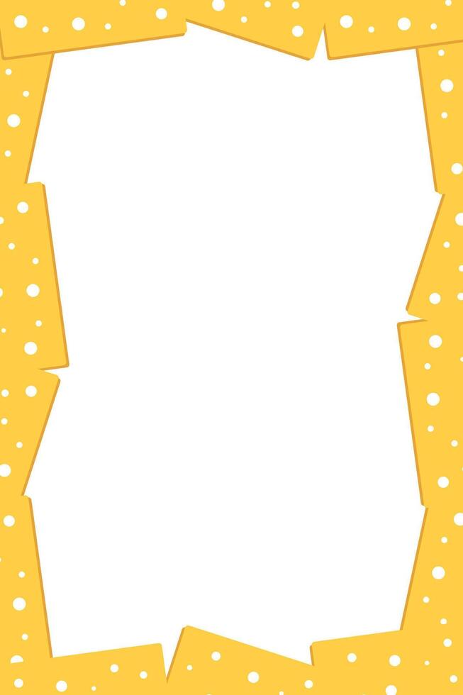 Cheese frame drops background. Liquid cheese drip vector